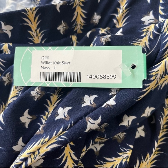 Gilli x Stitch Fix Willet Knit Skirt NWT navy size large - Picture 3 of 10